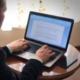 Digital writing tool on computer for word count analysis.