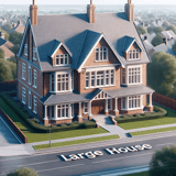 Beautiful large house with spacious design and multiple windows for natural light. Perfect for families seeking ample living space.