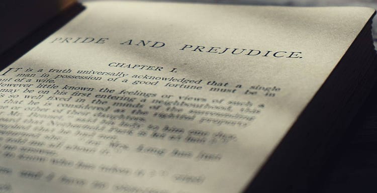 A classic novel open book image for reading and literature lovers.