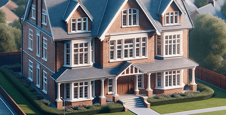 Beautiful large house with spacious design and multiple windows for natural light. Perfect for families seeking ample living space.