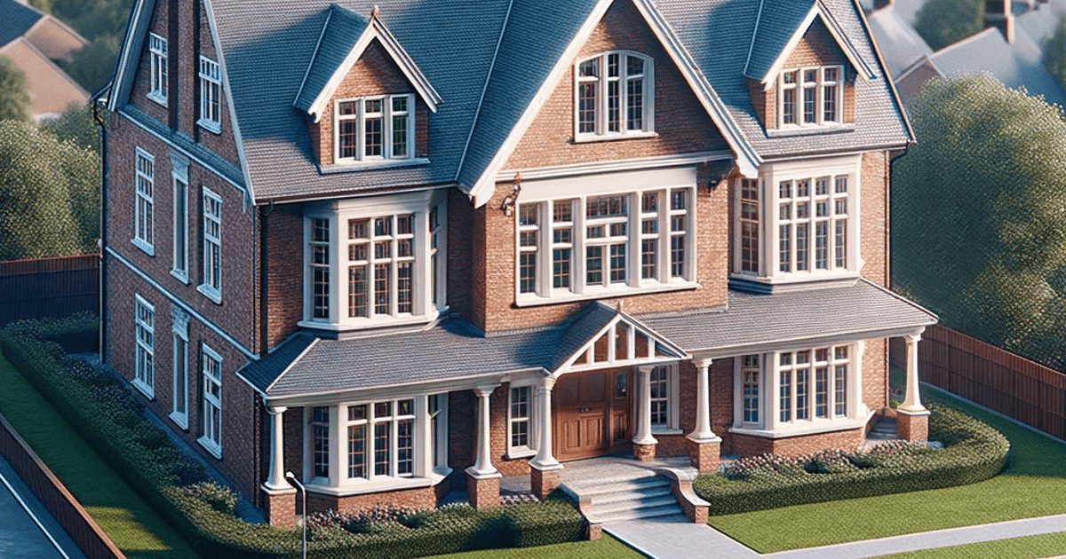 Beautiful large house with spacious design and multiple windows for natural light. Perfect for families seeking ample living space.